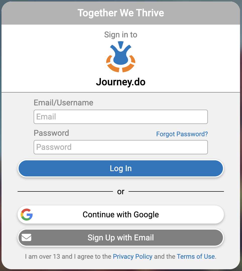 A screenshot of a login screen

Description automatically generated